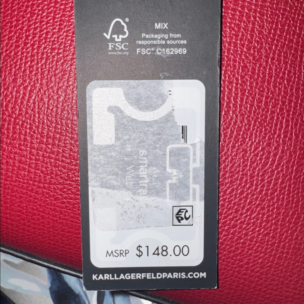 Karl Lagerfeld Red Crossbody Bag NWT - Picture 8 of 8